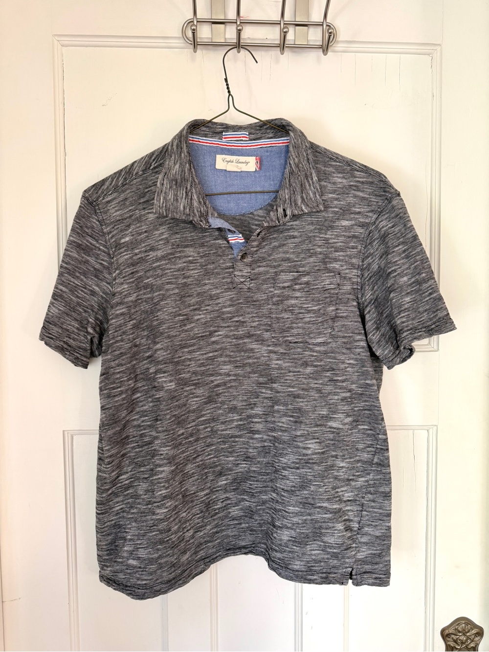 English Laundry Gray Heather Polo Shirt
